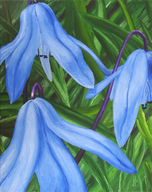 Flora Art Print featuring the painting Flora Series-Number 11 by Jim Harper