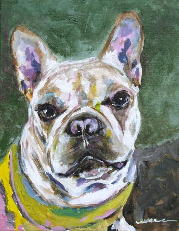 French Art Print featuring the painting French Bulldog I by Susan Elizabeth Jones