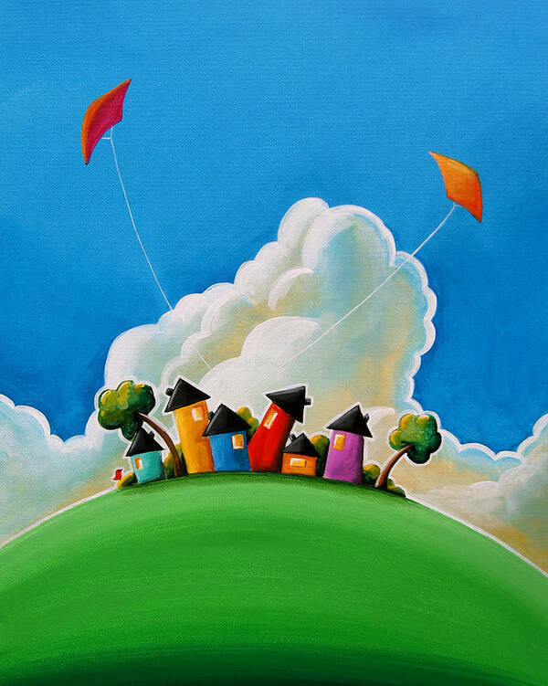 House Art Print featuring the painting Gather Round by Cindy Thornton