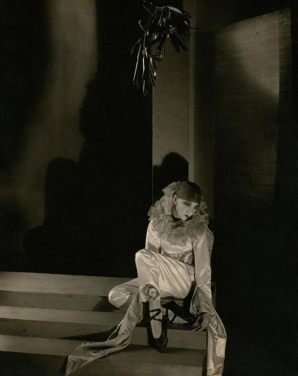 Actress Art Print featuring the photograph Gertrude Lawrence As Pierrot by Edward Steichen