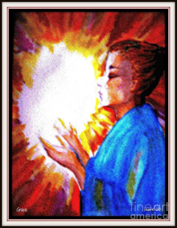 Prayer Art Print featuring the painting Grace - 2 by Leanne Seymour