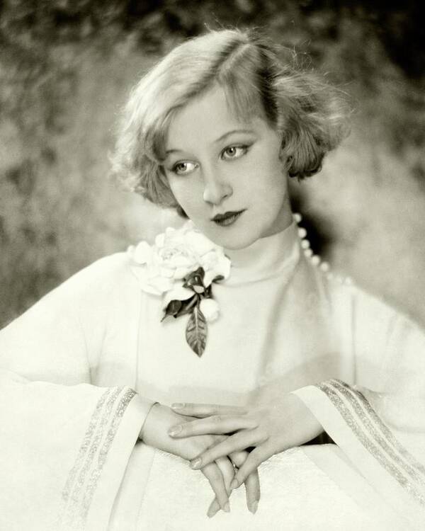 Actress Art Print featuring the photograph Greta Nissen Wearing A Corsage by Nickolas Muray