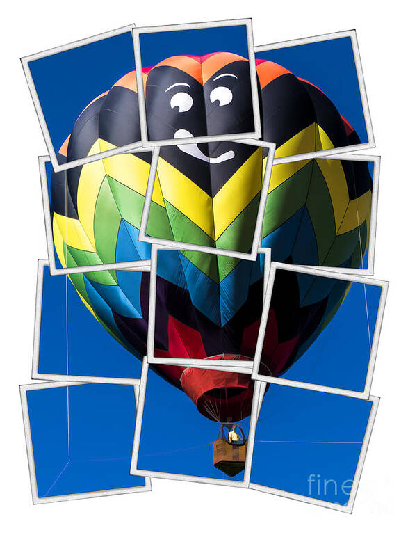 Hot Art Print featuring the photograph Happy Balloon Ride by Edward Fielding