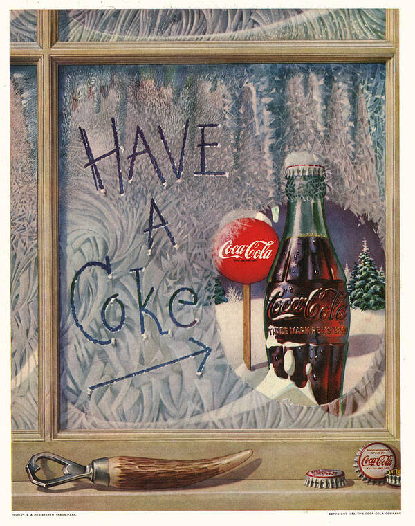 Have A Coke Art Print featuring the digital art Have a Coke by Georgia Clare