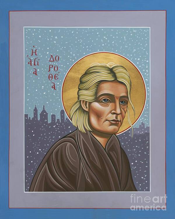 Holy Prophet Dorothy Day Art Print featuring the painting Holy Prophet Dorothy Day 154 by William Hart McNichols