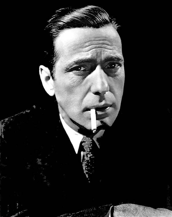 Humphrey Bogart Publicity Photo The Maltese Falcon 1941 Art Print featuring the photograph Humphrey Bogart publicity photo The Maltese Falcon 1941-2014 by David Lee Guss