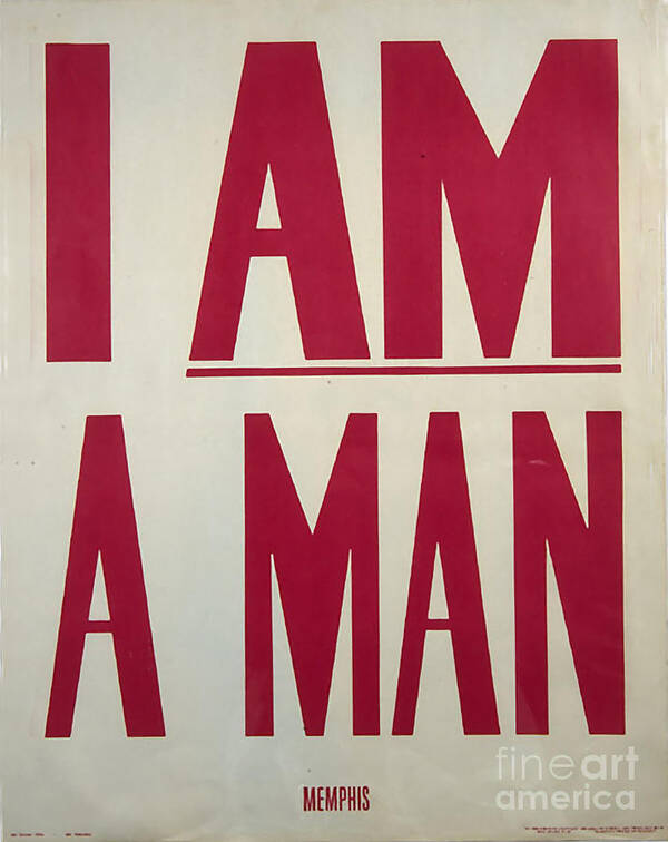 I Am A Man Art Print featuring the painting I Am A Man by Baltzgar