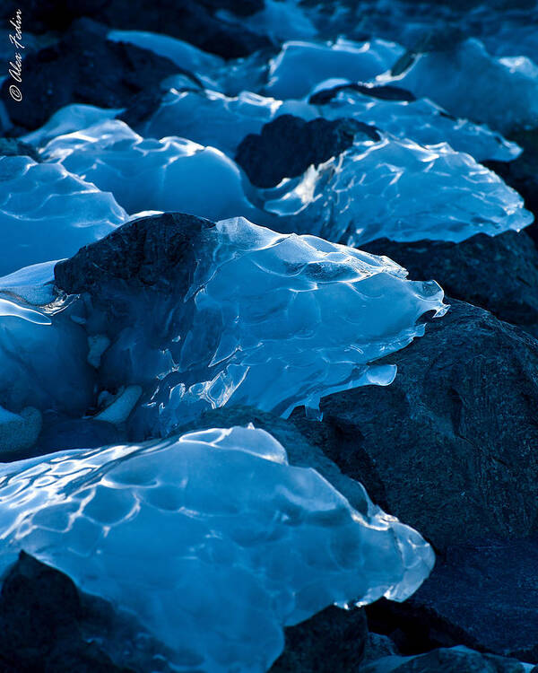 Ice Art Print featuring the photograph Ice Patches by Alexander Fedin