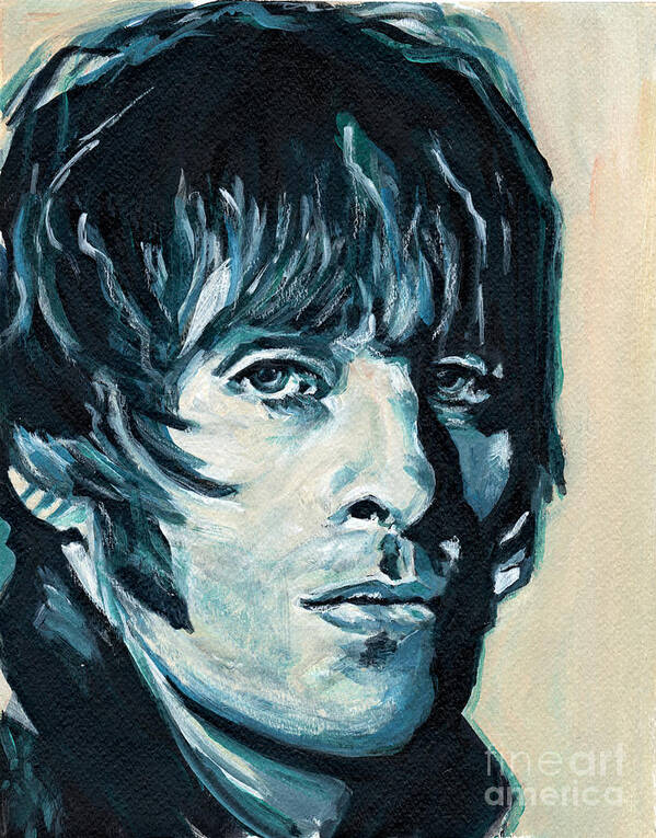 Liam Gallagher Art Print featuring the painting Liam Gallagher by Tanya Filichkin