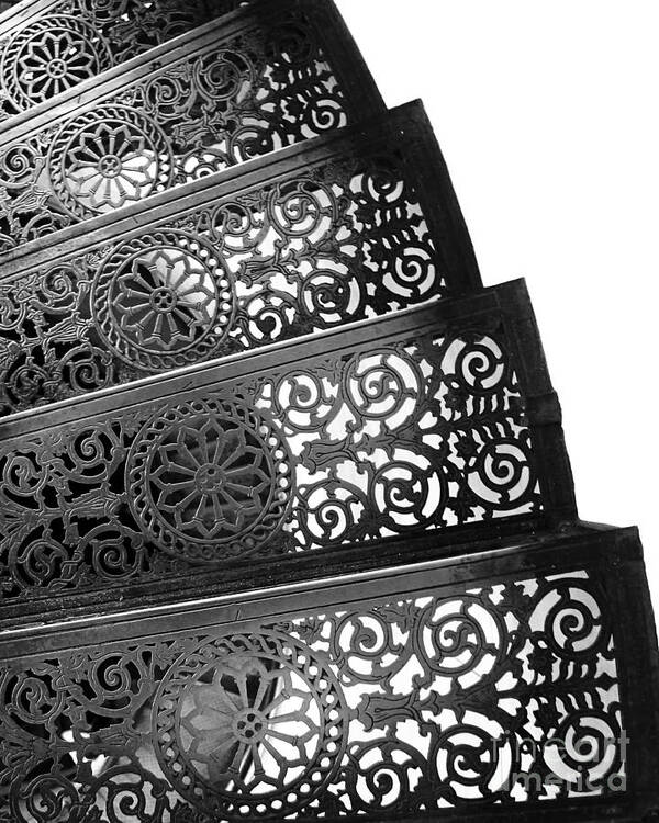 Decorative Iron Work Art Print featuring the photograph Iron Stairs by Kate McKenna