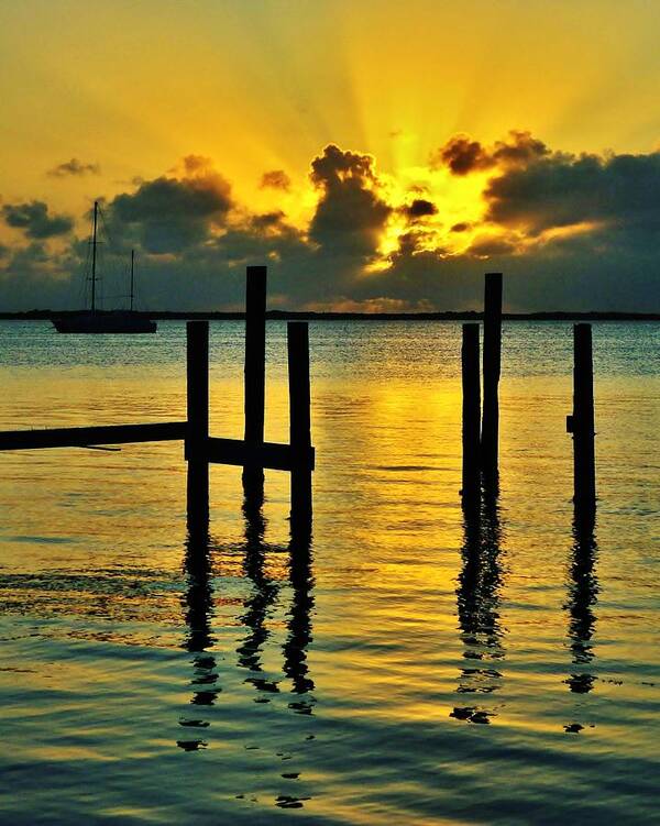 Florida Art Print featuring the photograph Keys Sunset by Benjamin Yeager