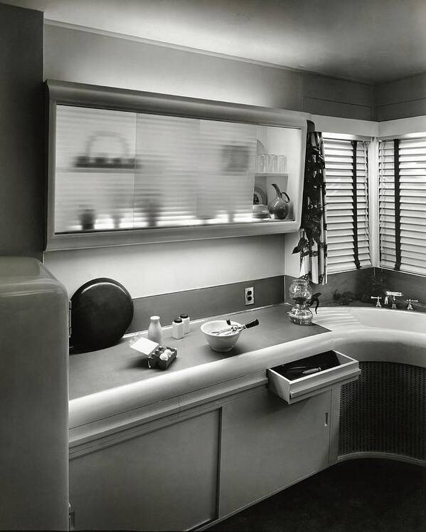 Interior Art Print featuring the photograph Kitchen By Sylvania Electric Products by F. S. Lincoln