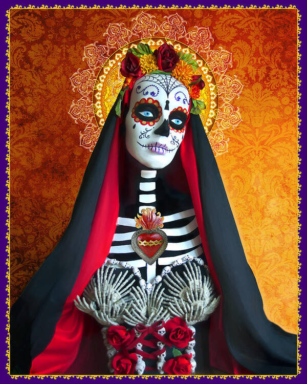 Day Of The Dead Art Print featuring the photograph La Muerte by Tammy Wetzel