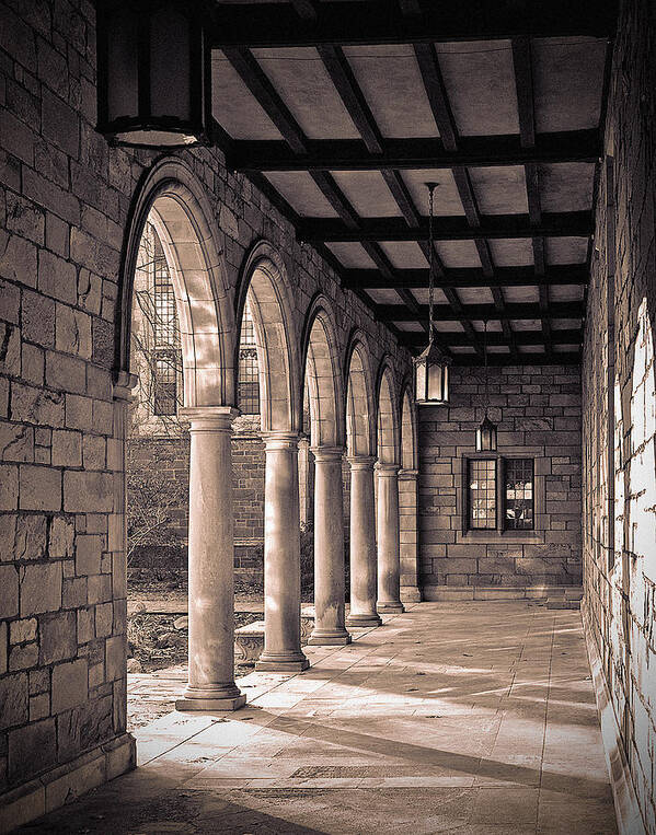Law Quad Art Print featuring the photograph Law Quad Arches by James Howe