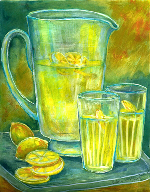 Lemonade Art Print featuring the painting Lemonade by Barbel Amos