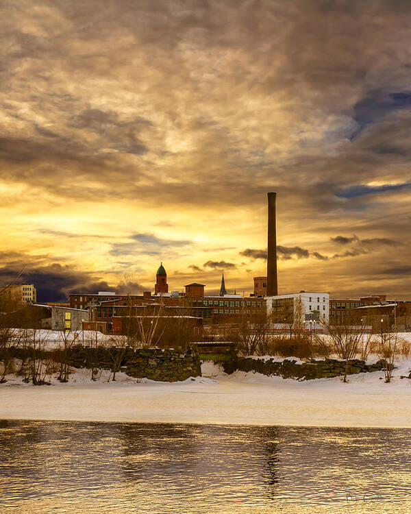 Factory Art Print featuring the photograph Lewiston Morning by Bob Orsillo