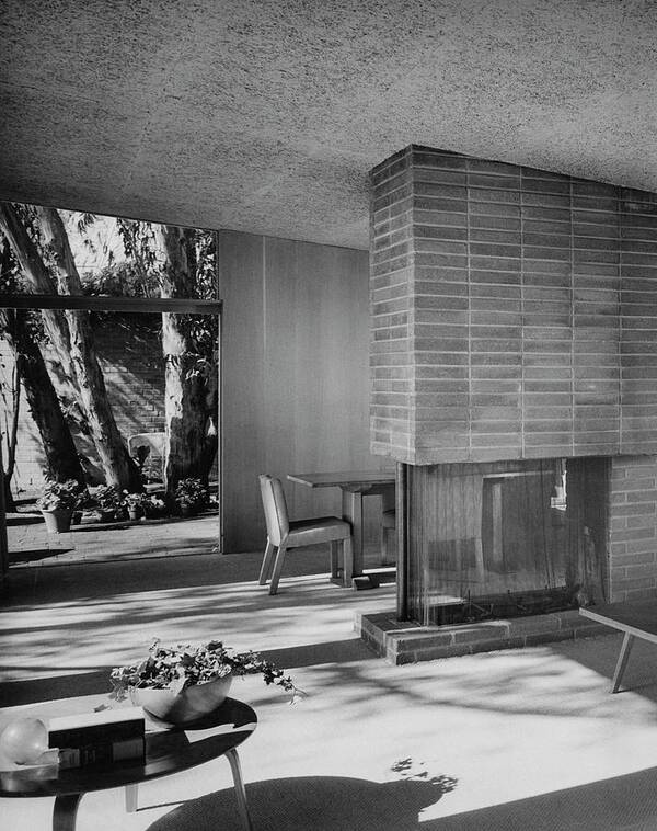 Architecture Art Print featuring the photograph Living-dining Room By Carl Louis Maston by Julius Shulman Architecture Art Print featuring the photograph Living-dining Room By Carl Louis Maston by Julius Shulman