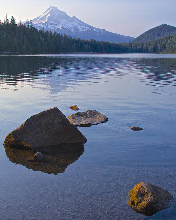Landscape Art Print featuring the photograph Lost Lake Morning 81014 by Todd Kreuter