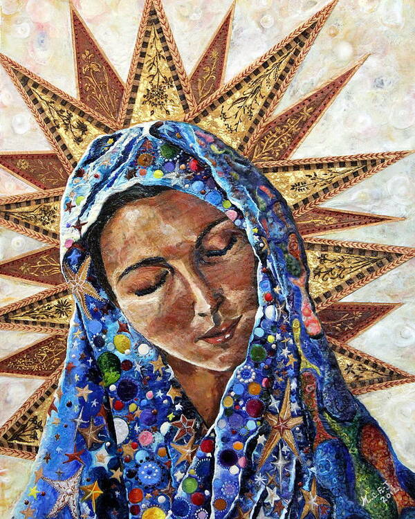 Madonna Art Print featuring the painting Madonna of the Dispossessed by Mary C Farrenkopf