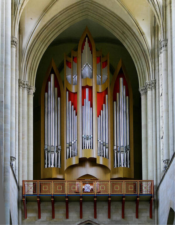 Magdeburg Art Print featuring the photograph Magdeburg Cathedral organ by Jenny Setchell