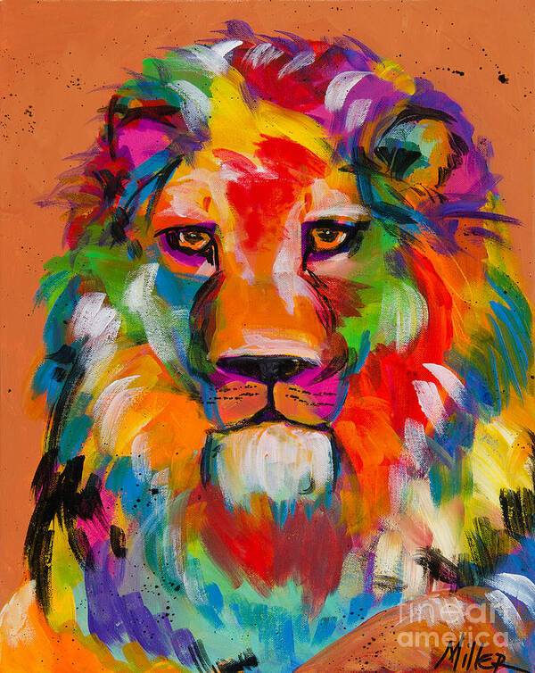 Tracy Miller Art Print featuring the photograph Magnificent Lion by Tracy Miller