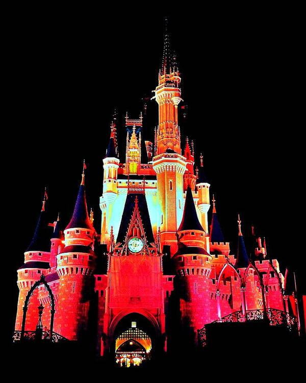 Disney World Art Print featuring the photograph Make It Pink by Benjamin Yeager