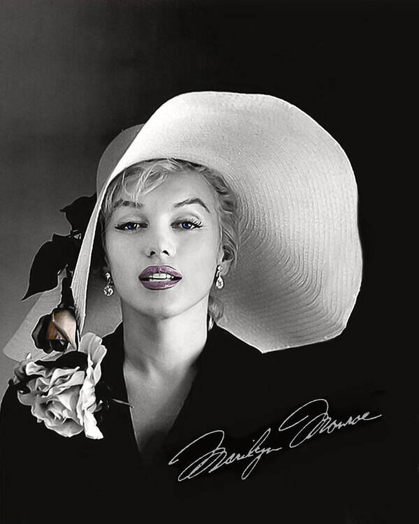 Marilyn Monroe Art Print featuring the digital art Marilyn by Gary Baird