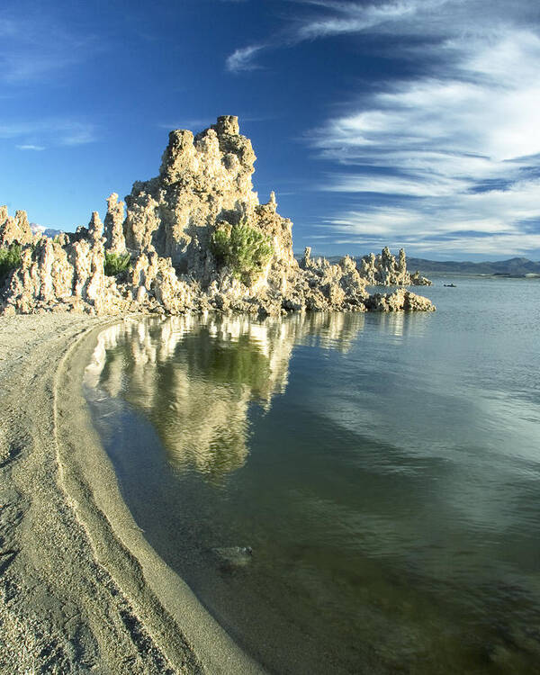 Mono Lake Art Print featuring the photograph Mono Lake Shoreline Rock by Jim Snyder