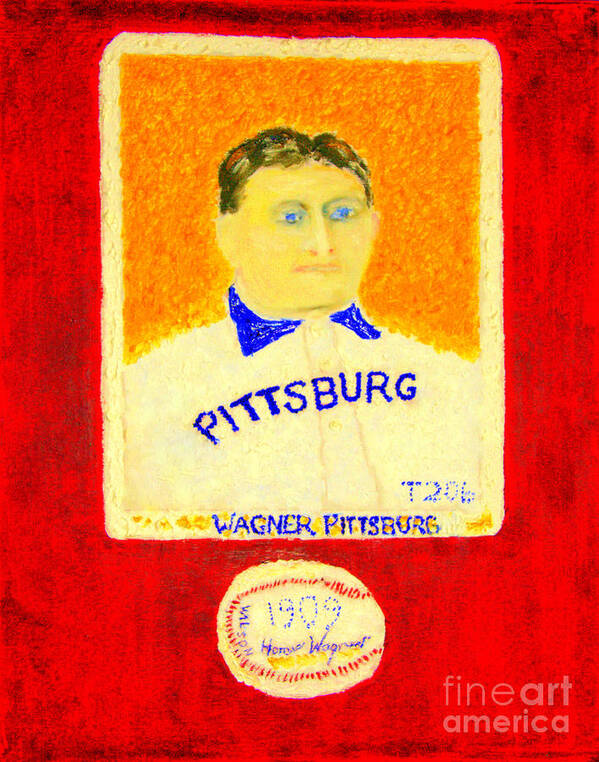 Most Expensive Baseball Card Honus Wagner T206 2 Art Print by