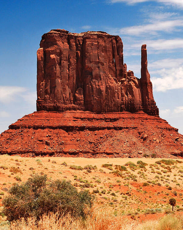 America Art Print featuring the photograph Moument Valley Mitten - Utah/Arizona Border by Gregory Ballos