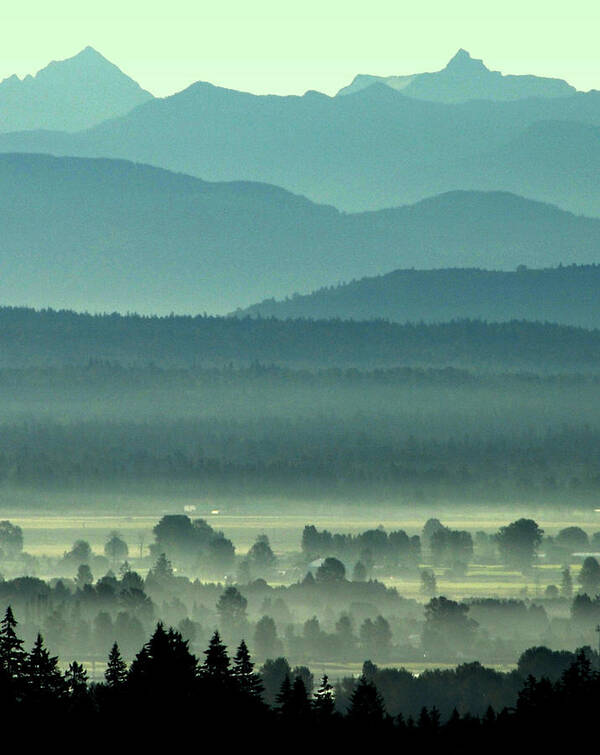 Mountains Art Print featuring the photograph Mountains and Valley by Doug Matthews