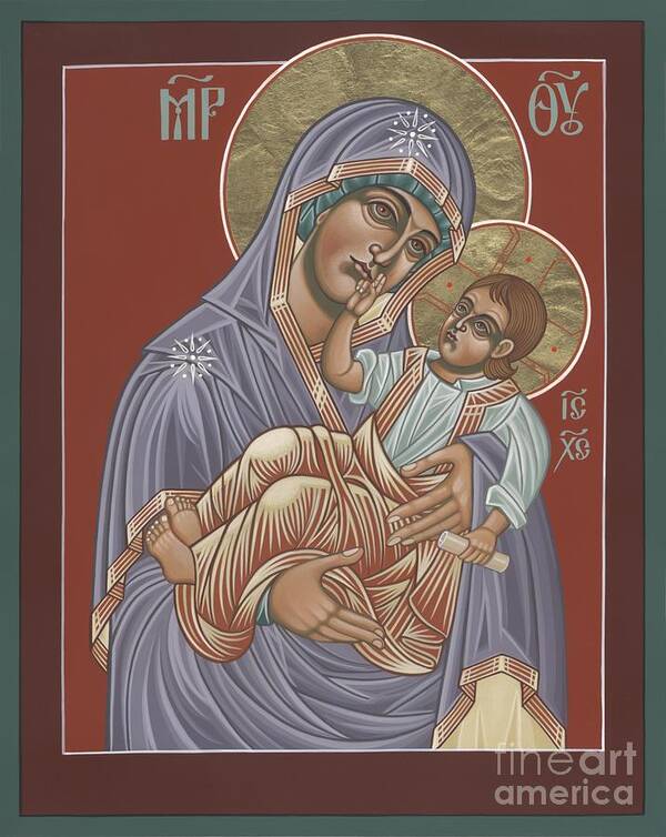 Father Bill Art Print featuring the painting Murom Icon of the Mother of God 230 by William Hart McNichols