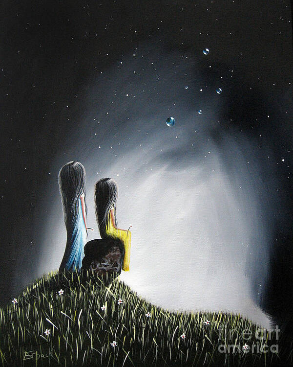Girl Art Prints Art Print featuring the painting Sureal Art by Shawna Erback by Moonlight Art Parlour