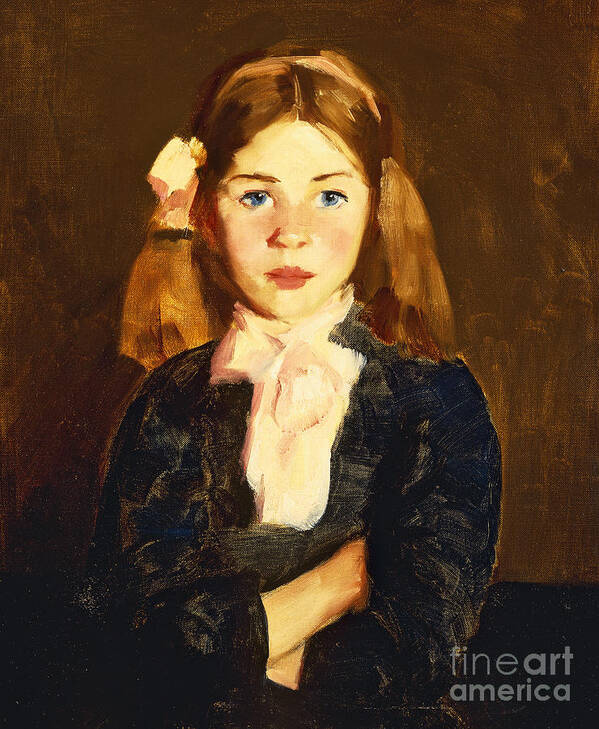 Portrait Art Print featuring the painting Nora by Robert Henri