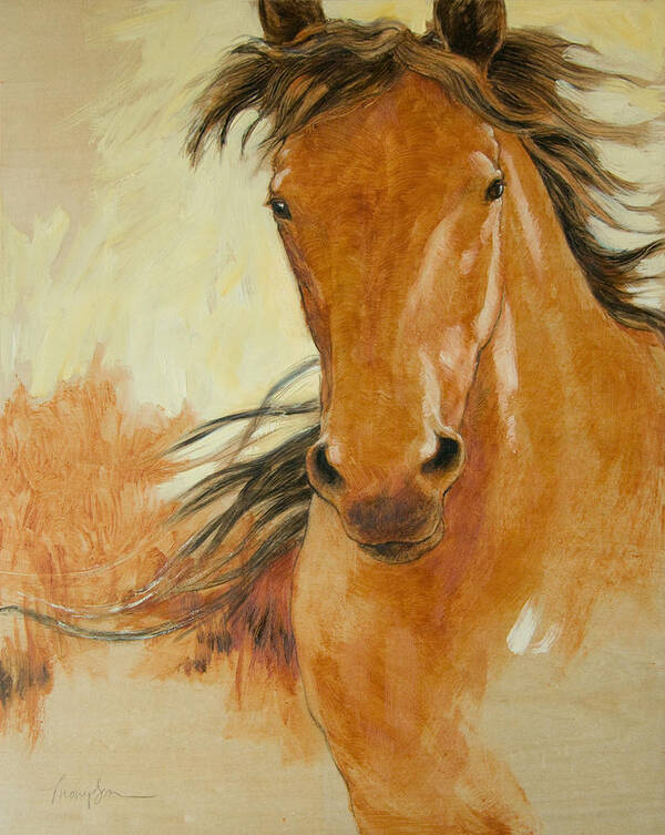Horse Art Print featuring the painting Northbound by Tracie Thompson