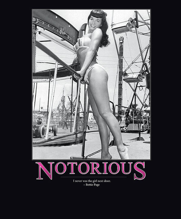 Retro Images Archive Art Print featuring the photograph Notorious Bettie Page by Retro Images Archive