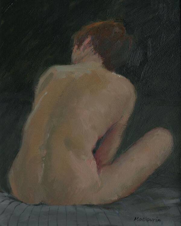 Female Art Print featuring the painting Nude Back by Pat Maclaurin