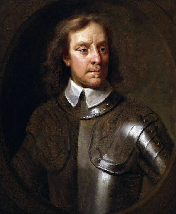 Oliver Cromwell Art Print featuring the painting Oliver Cromwell by War Is Hell Store