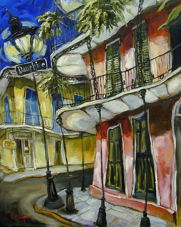 New Orleans Art Print featuring the painting On Dauphine by Carole Foret