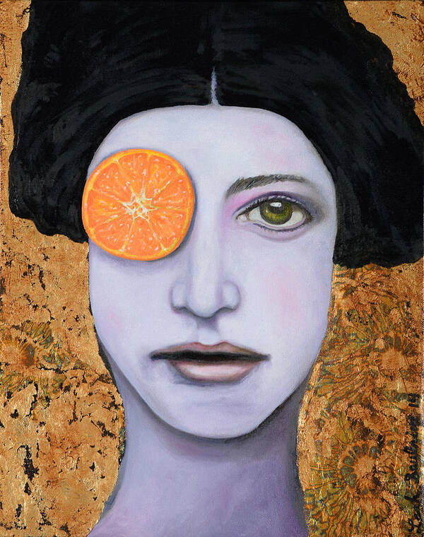 Orange Art Print featuring the painting Orange Crush by Leah Saulnier The Painting Maniac