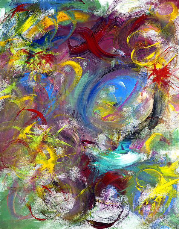 Abstract Art Print featuring the painting Our Song by Jason Stephen