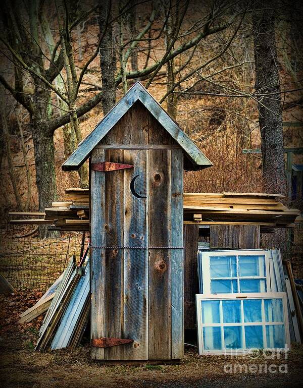 Outhouse Art Print featuring the photograph Outhouse - 5 by Paul Ward