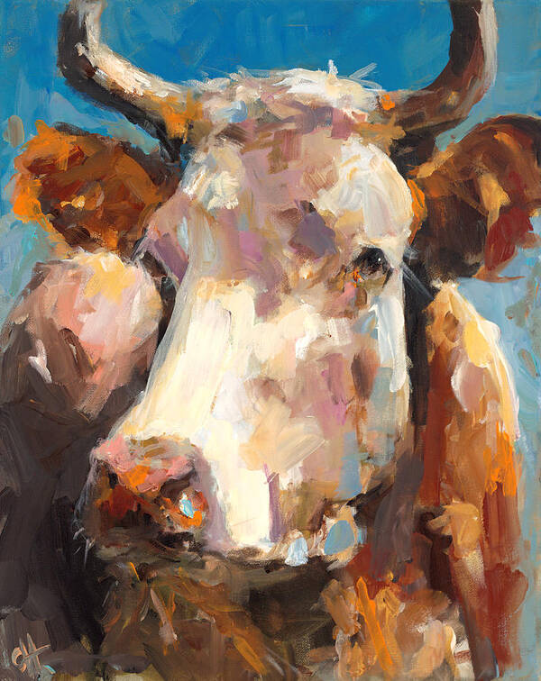 Cow Art Print featuring the painting Penny by Cari Humphry