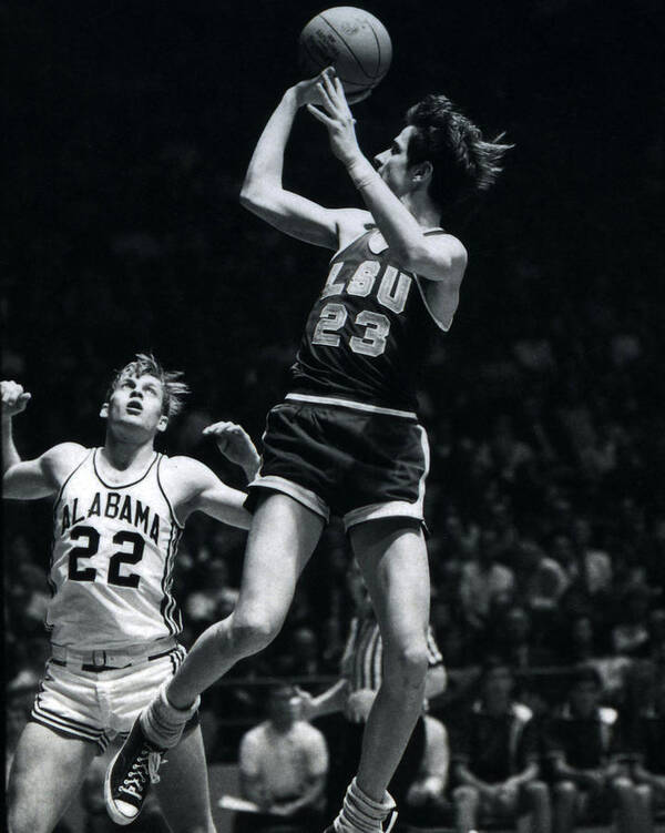 Classic Art Print featuring the photograph Pete Maravich Fade Away by Retro Images Archive