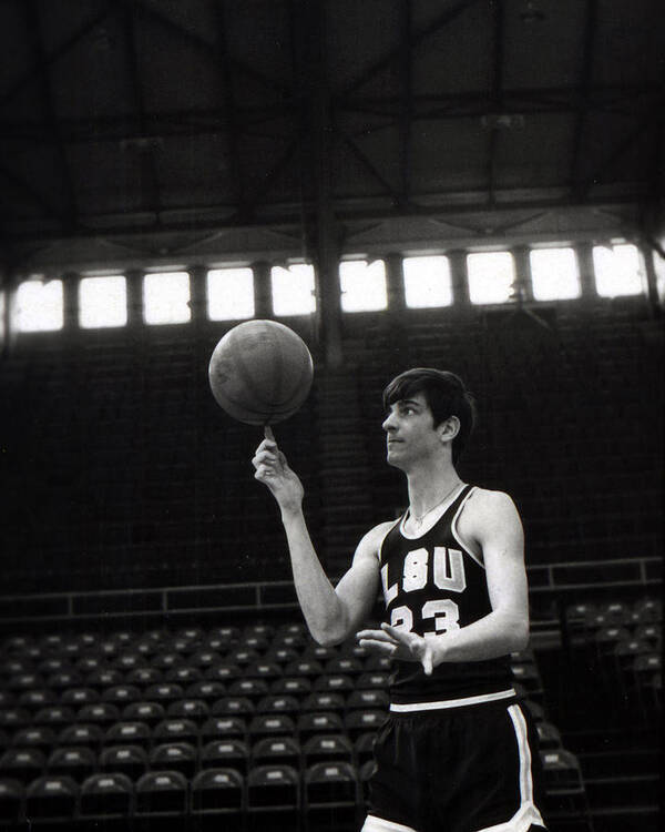 Classic Art Print featuring the photograph Pete Maravich Spinning Ball On Finger by Retro Images Archive