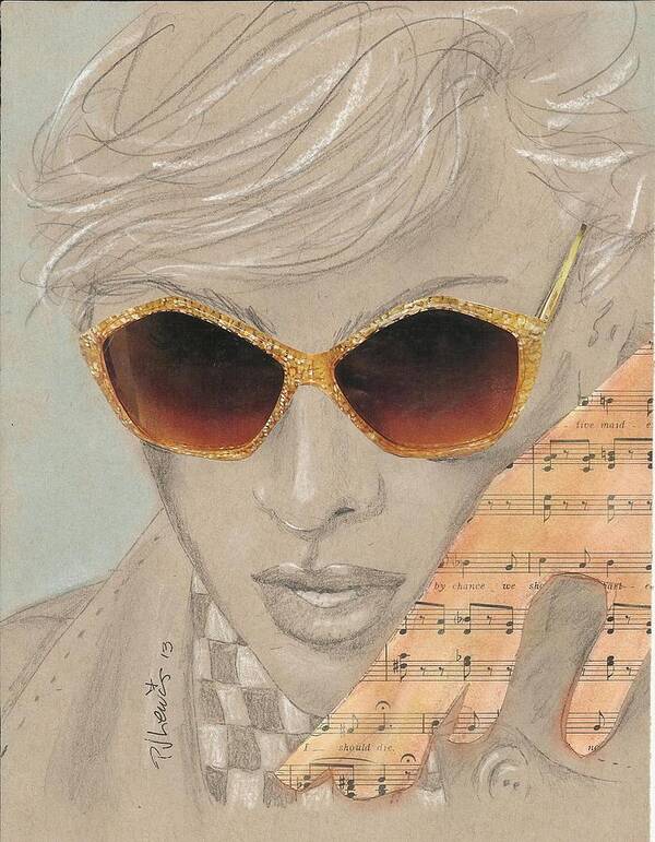Music Art Print featuring the mixed media Piano Teacher by PJ Lewis