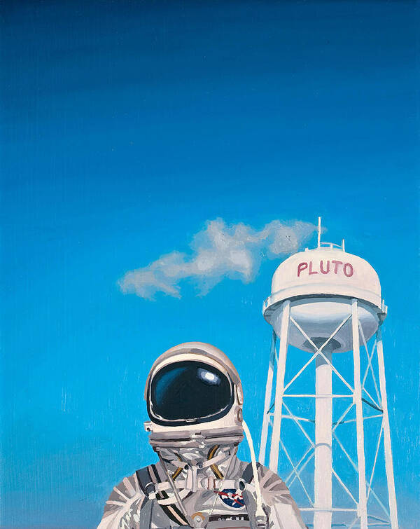 Astronaut Art Print featuring the painting Pluto by Scott Listfield