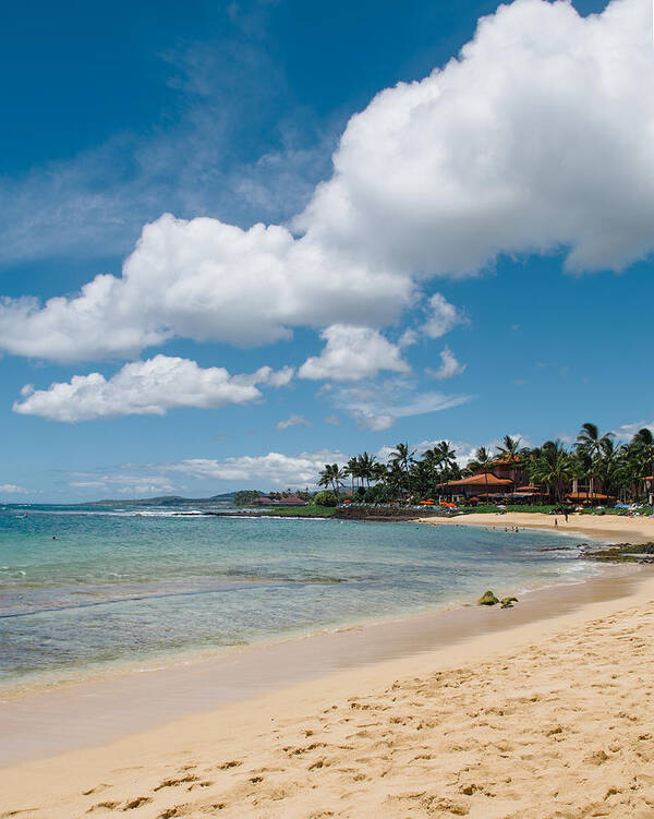 Beach Art Print featuring the photograph Poipu beach by Nastasia Cook