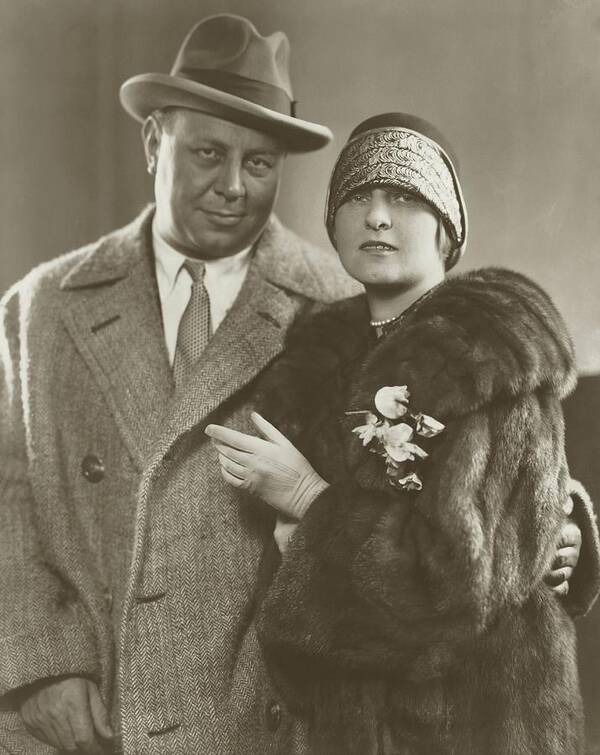 Two People Art Print featuring the photograph Portrait Of Emil Jannings And His Wife Gussy Holl by Edward Steichen