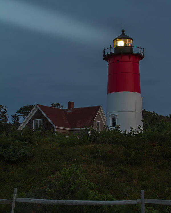 Lighthouse Art Print featuring the photograph Predawn Light by Brian Caldwell
